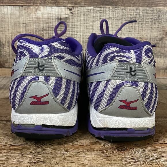 𝅺Mizuno Wave Elixir 7 Running Shoes White Anthracite Prism Violet Size 10.5 - Picture 8 of 12
